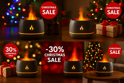 3D Flammen-Aroma-Diffusor – Neu